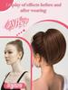 Synthetic Claw Clip Ponytail Extension 8-inch Short Curly Ponytail Hair Piece For Women's Daily Use
