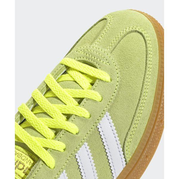 adidas Handball Spezial Solar Yellow Women Sneakers Green Cloud-White Gold-Metallic JI2655