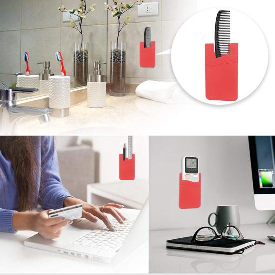 Adhesive Silicone Phone Credit Card Purse Back Cover Pocket Smartphone Accessory