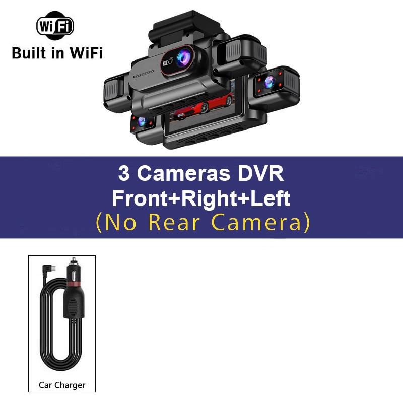 

4 Channel Car DVR UHD 1080P 4-Lens Cabin Vehicle Dash Cam 360° All Sides Car Camera Wifi Video Driving Registrator Black Box HJ64-3CH DVR