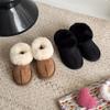 Children's Snow Boots Girls' New Sheepskin and Fur Integrated Turning Mouth Piled Thickened Warm Cotton Shoes Winter Shoes