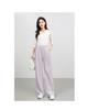 Cloud-Feel Velvet Elastic Waist Drawstring High-Waisted Wide-Leg Summer Pants