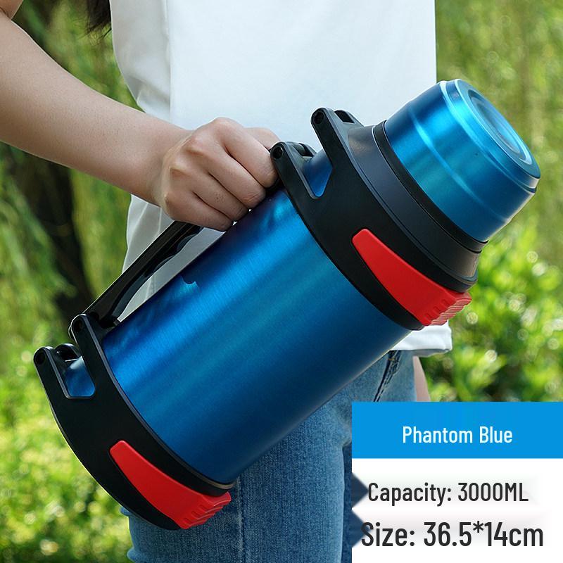 304 Stainless Steel 5L Thermos Flask - Large Capacity, Portable for Men & Women, Outdoor Car Use, Household Hot Water Bottle