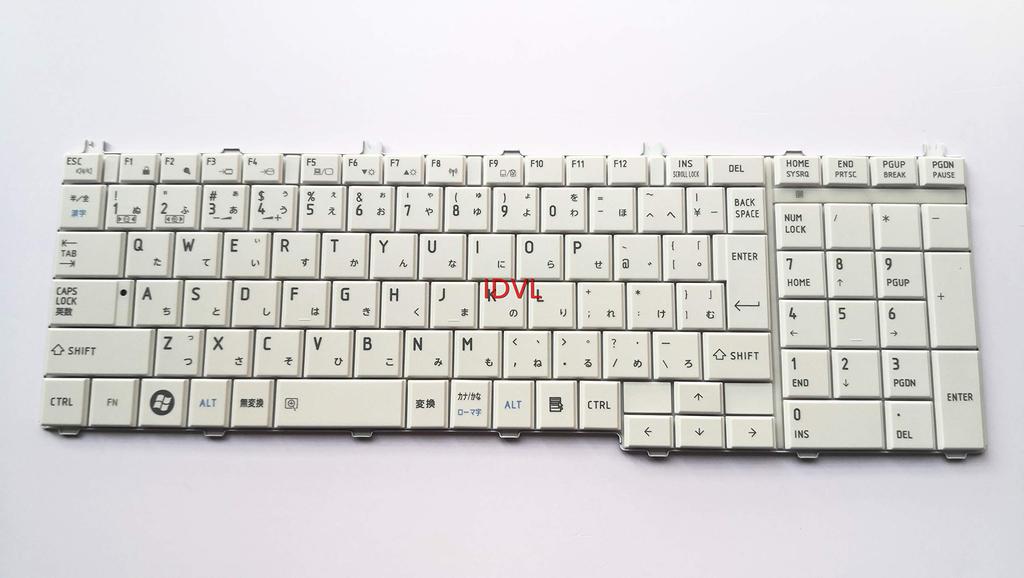 [IDVL] Toshiba Dynabook B350 B351 Japanese Keyboard for Notebook PCs, White