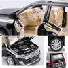 Toyota Land Cruiser Modellauto aus Druckguss im Maßstab 1:24, zurückziehbares Spielzeugfahrzeug mit Ton und Licht für Kinder, Kleinkinder, Jungen und Mädchen, Geschenkkollektion