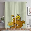 Rilakkumas Anti-mosquito Curtains for Living Room Curtain Partition Home Interior Curtains 2 Pieces Shades Halloween Decoration