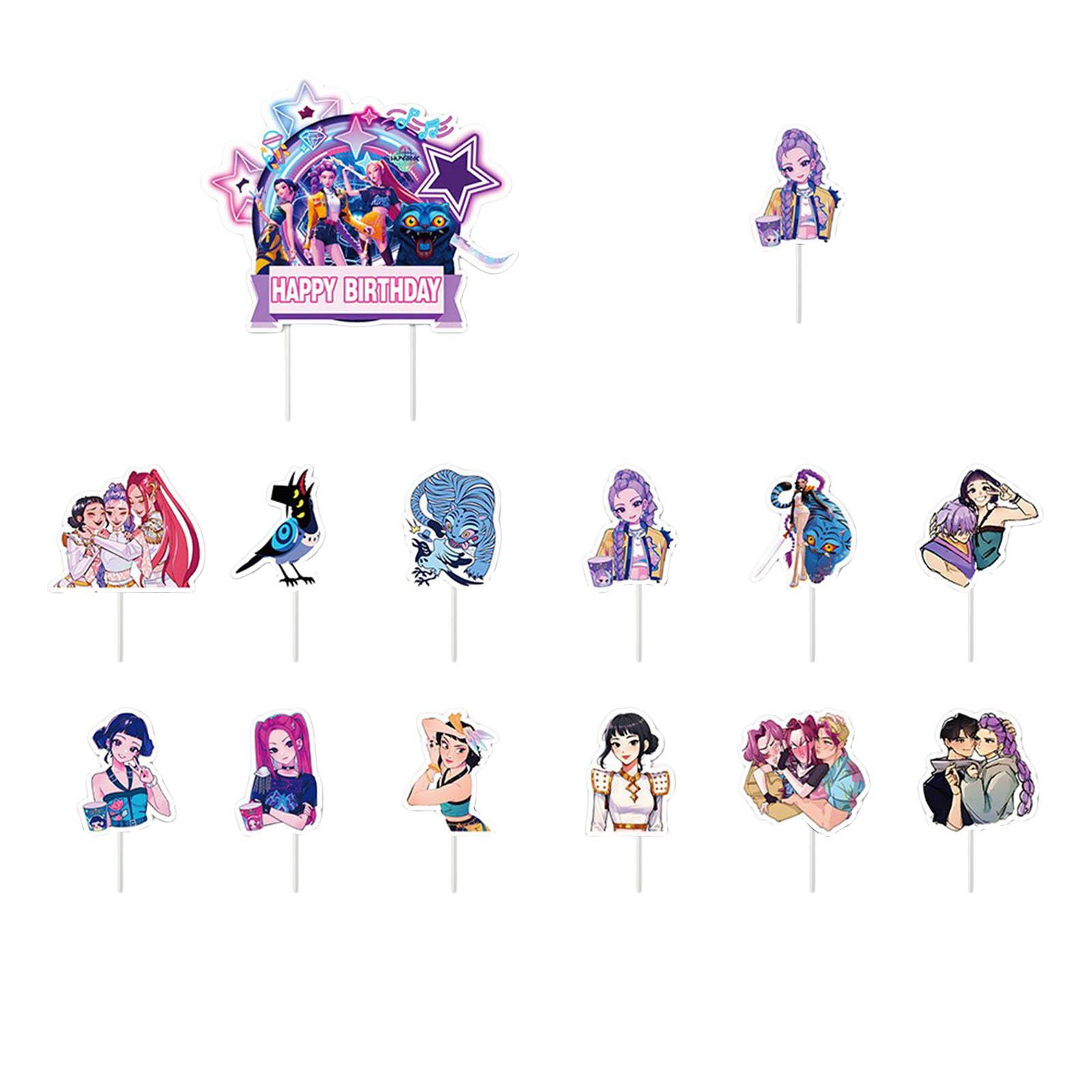 

Баннер для украшения тематической вечеринки по случаю дня рождения, флажки, флажок для торта, воздушные шары - Набор One Size