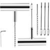 Tire Repair Kit, Steel Tire Repair Kit, Tire Repair Kit w/T-Handle Insert Tools, 4 Spare Probe Tool, And 1 L-Type Hex Tool