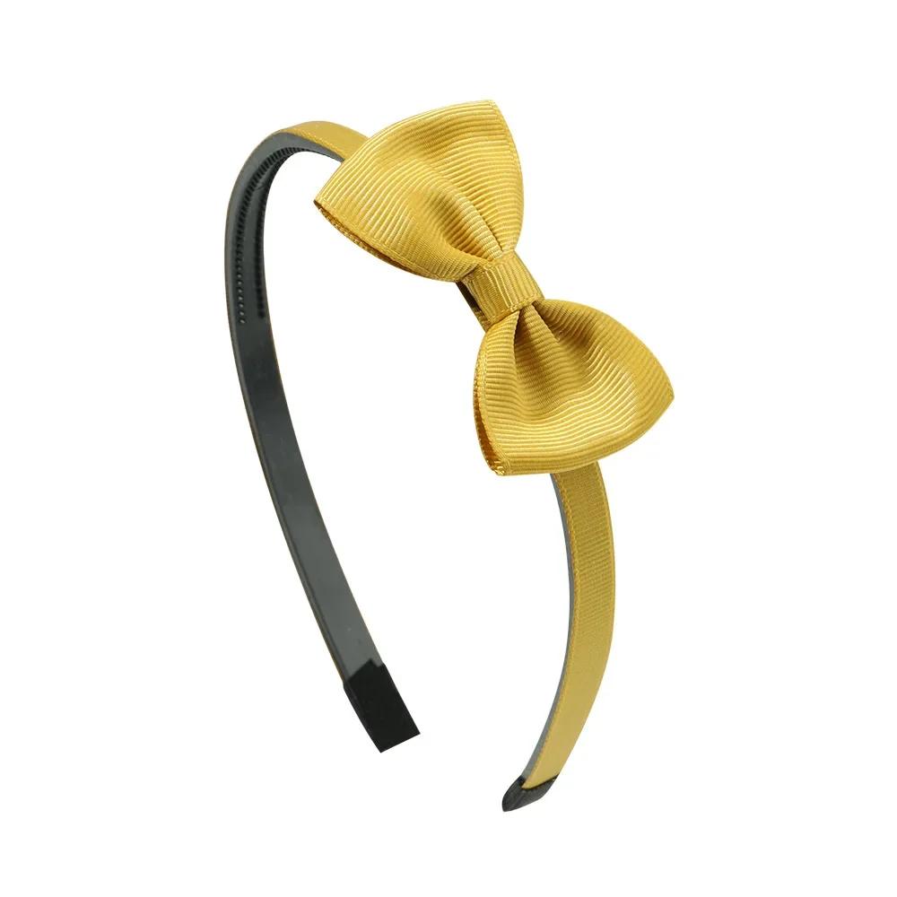 1pcs Cute Solid Color Ribbon Handmade Hair Bows Hair Bands for Girls Headband 20 Colors Cute Children Kids Baby Hair Accessories