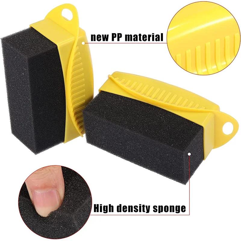 Autowielpolijsten Waxen Sponsborstel Met Hoes ABS Wassen Reinigen Bandencontour Dressing Applicator Pads Detail Accessoires