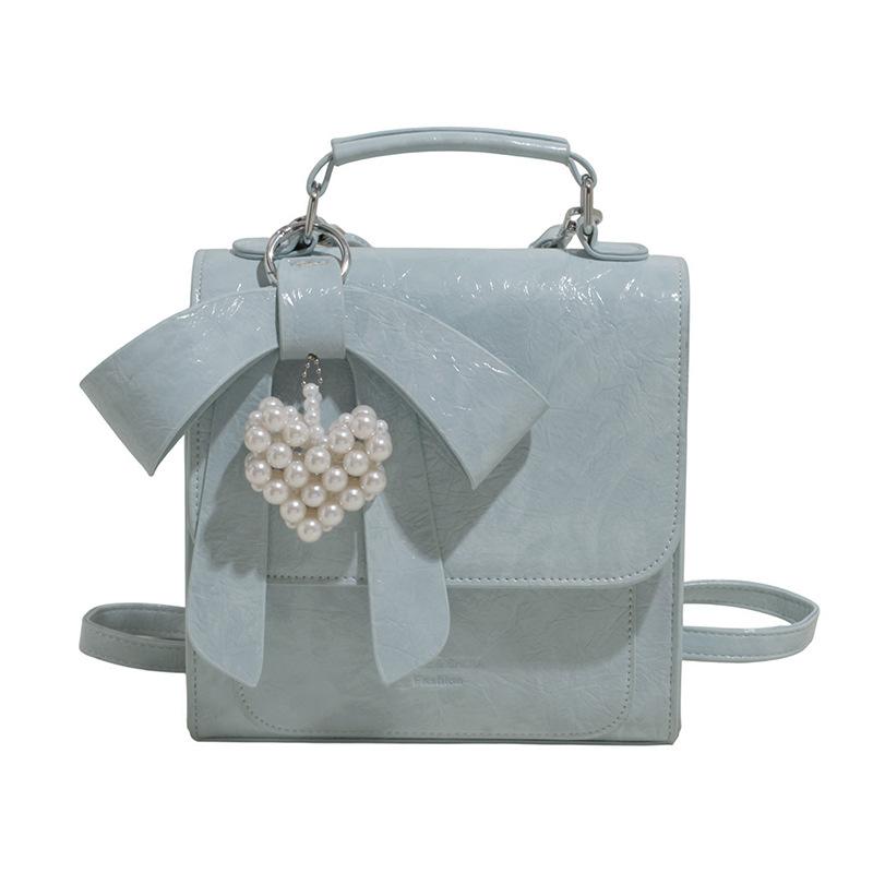 

Рюкзак с бантом Женская новая модная сумка на плечо синий