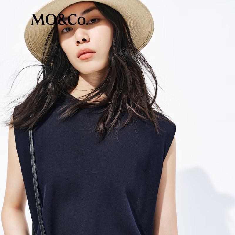 MO&Co. Sleeveless Cotton-Acetate Knit Top