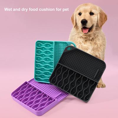 Leckmatte, rutschfest, flexibel, Angst, stark, BPA-frei, lindert Futterspender, spülmaschinengeeignet, saugt langsam, sicher, für Hunde und Katzen, Silikon-Leckpad für Haustiere