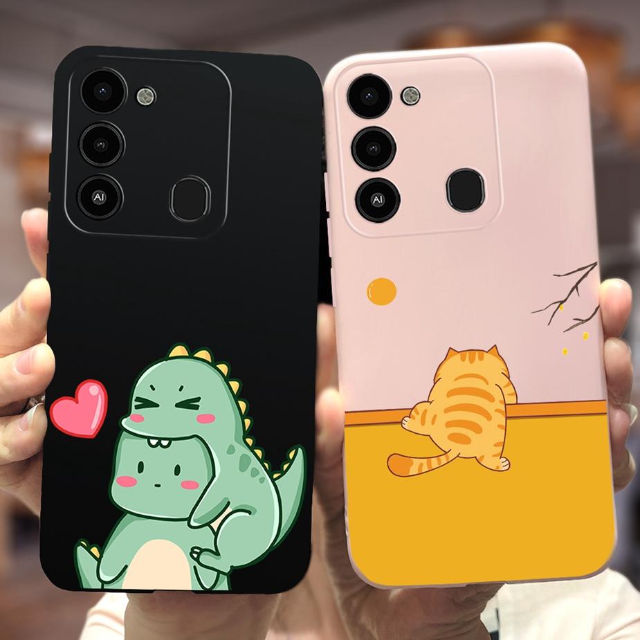 For Tecno Spark 8C Case KG5k KG5j KG5n Stylish Candy Painted Cover Soft Silicone Phone Case For Tecno Spark Go 2022 Spark8C Bags