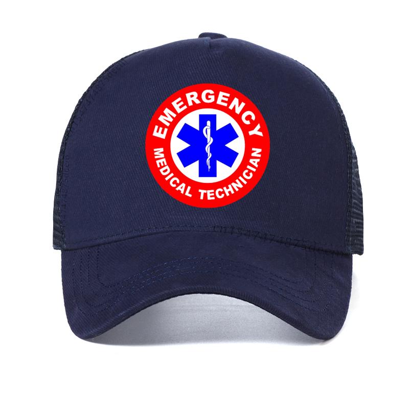 

EMT Medical Symbol Brooches Emergency Medical Technician Quote logo baseball cap EMS EMT Occupational hat snapback gorras Adjustable темно-синього кольору