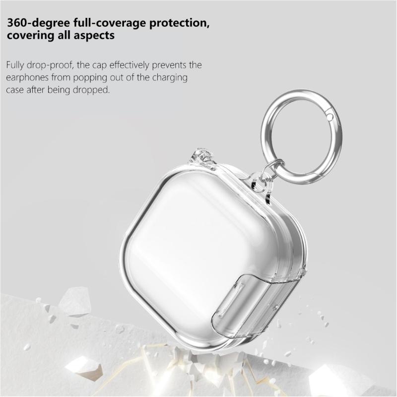 Protective Clear Cover For Buds4/4Pro Earphone Shell Protector Case Featuring AntiSlip Design And Multiple Color Option