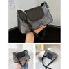 2024 NEW Shoulder Bag PU Leather Underarm Bag for Girl Women Armpit Bag Large Capacity Handbag Shopping Bag