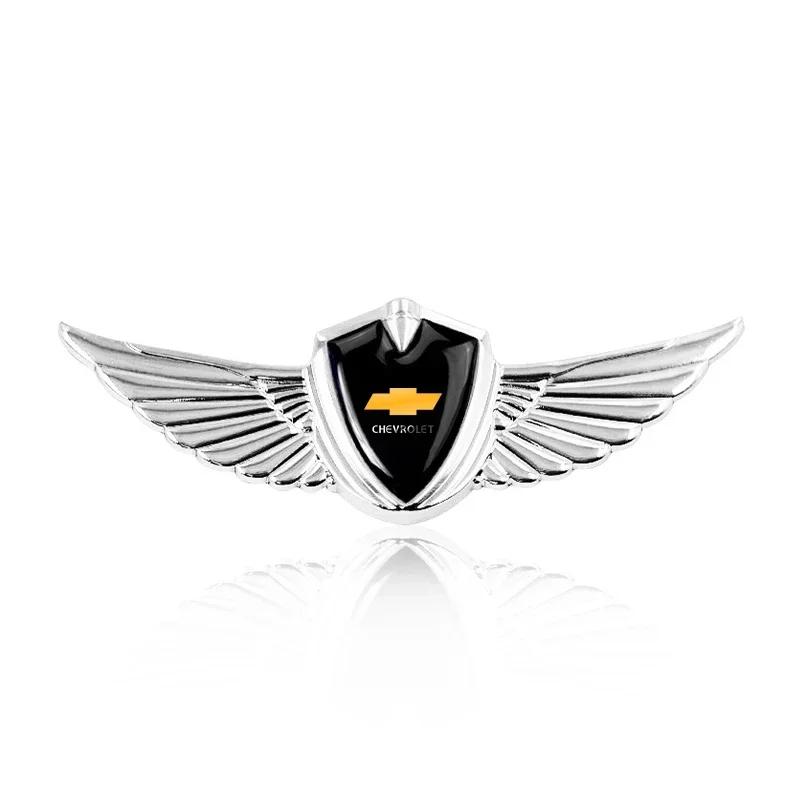 

3D Metal Wings Badge Car Side Marker Window Trunk Sticker Decal For Chevrolet Silverado Impala Malibu Cruze Camaro Blazer Spark