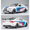 1/32 BMW M4 Supercar Alloy Car Model with Pull Back Sound Light Children Gift Collection Diecast Toy Model A469