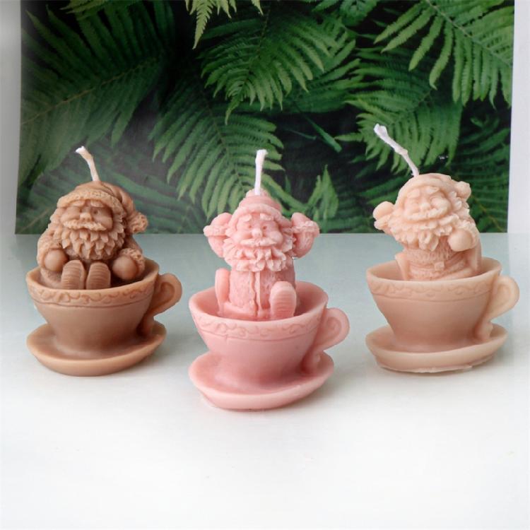 Festival Silicone Candle Mold Christmas Party Supplies Holiday Ornament Molds Suitable for Party and Home Decorations