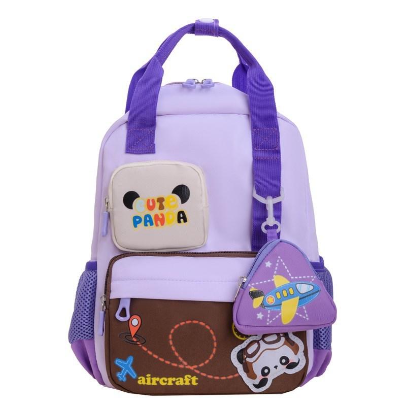 Cartoon Kids Backpack With Breathable Nylon For Preschool Children School Travel Bag