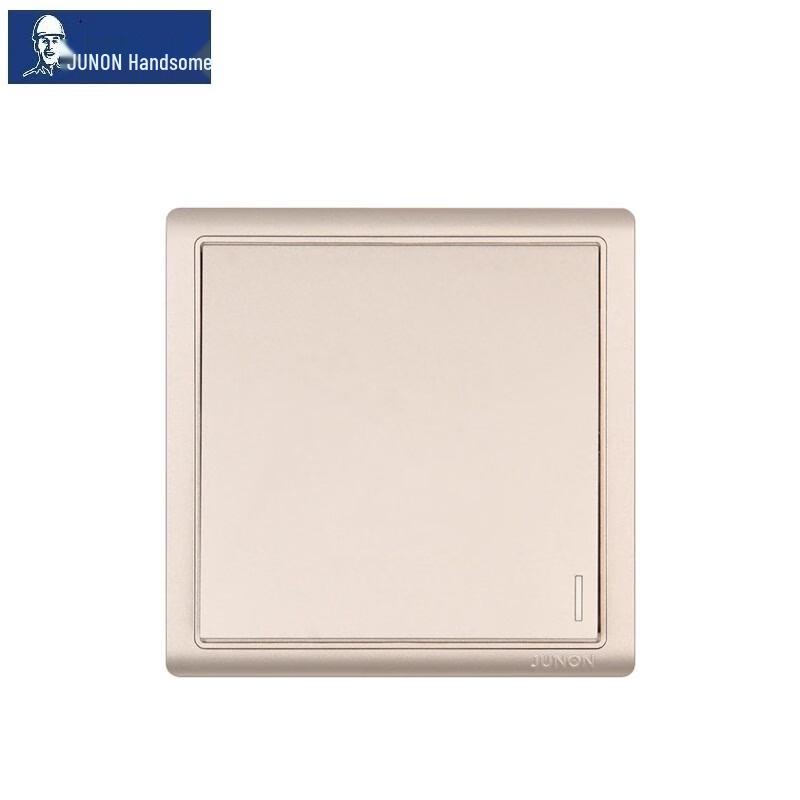 Junlang D2 Series Gold Single-Gang Single-Pole Wall Switch