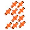 10 Peças Conector de Mangueira de Plástico ABS Engate Rápido Acessório de Mangueira Bico de Mangueira Durável Reparo de Mangueira