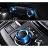 For Mazda CX-5 CX5 20-2024 Blue Aluminum Center Console AC knob Decoration Ring