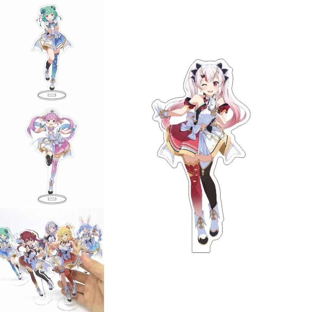 Hololive Vtuber Acrylic Stand Charming Desktop Decor With Fubuki Okayu Ayame Subaru Matsuri