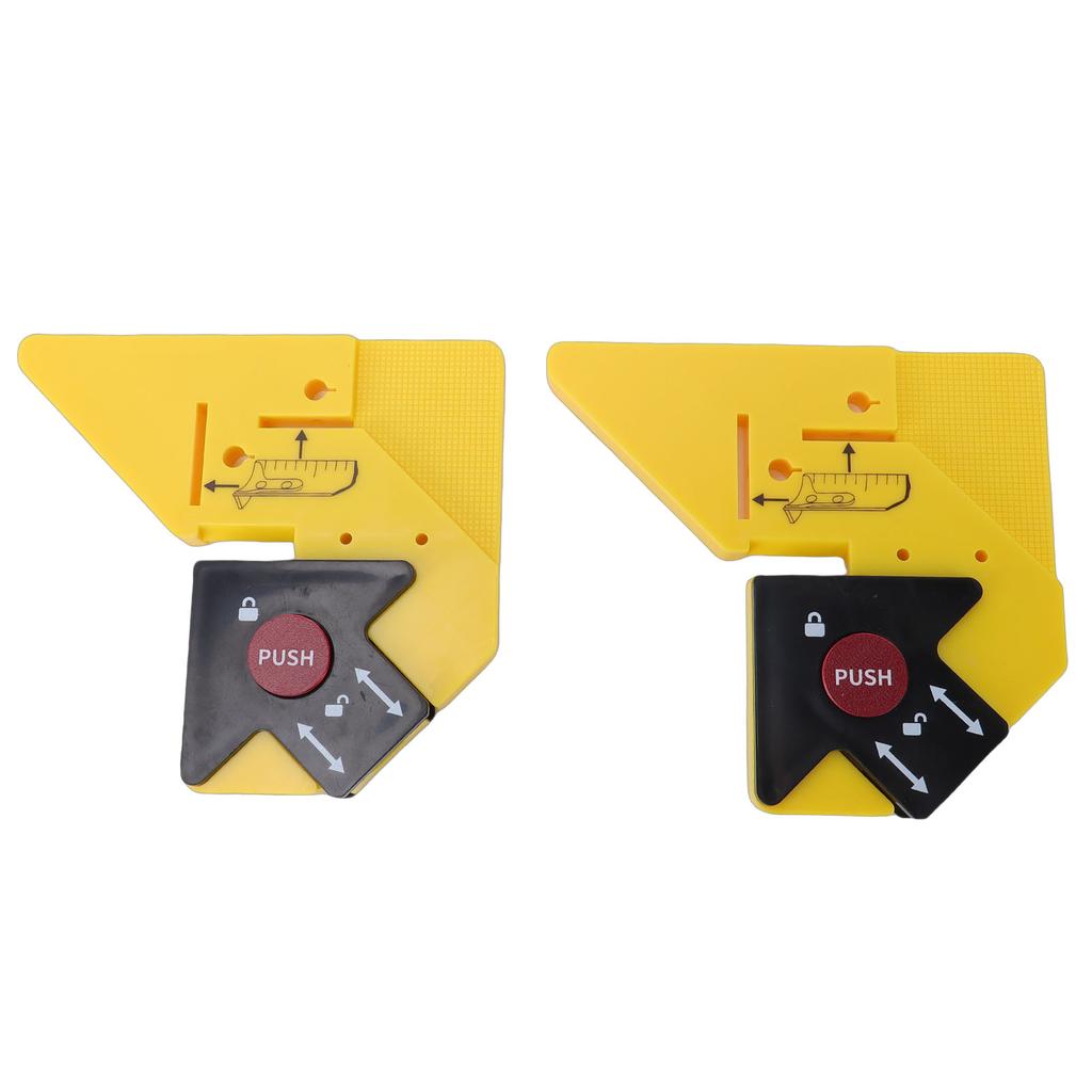 2pcs Trim Carpentry Aid Practical Portable Decorative Trim Bevel Cutting Guide Auxiliary Tool