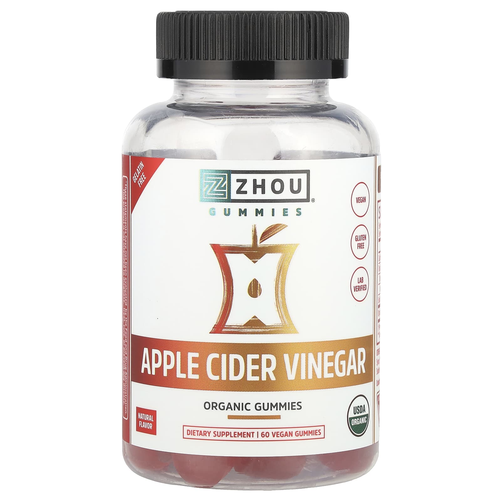 

Apple Cider Vinegar, Harvest Apple, Veggie Gummies 60