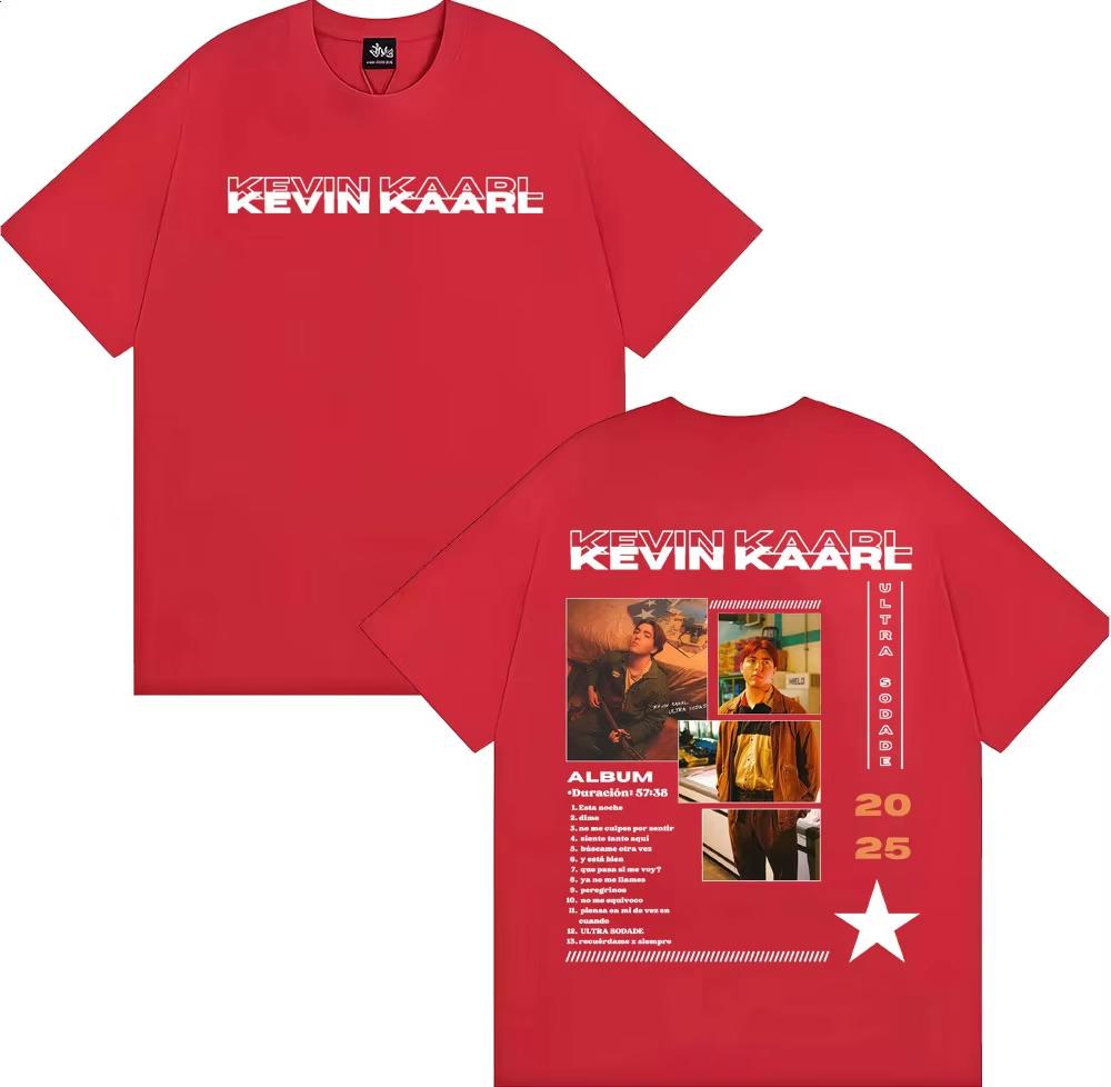 Rapper Kevin Kaarl Ultra Sodade Tour Cover T Shirt Men Women Harajuku Vintage High Street Tshirts pure Cotton Pop music Tshirt