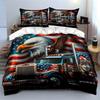 American Eagle Truck Bedding Set Bedding Duvet Cover Set Duvet Cover Pillowcases (1 * Duvet Cover 2 * Pillowcases, without duvet insert)