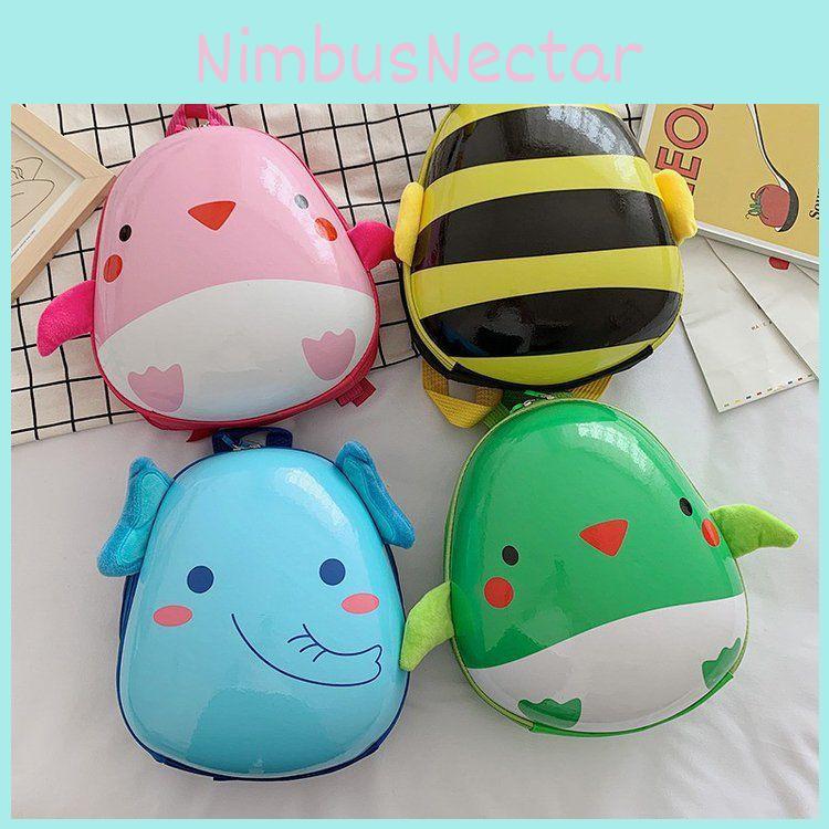 Duck Chicken Bee Elephant Ladybug Patterns Animal Backpack Kids Gift Schoolbag