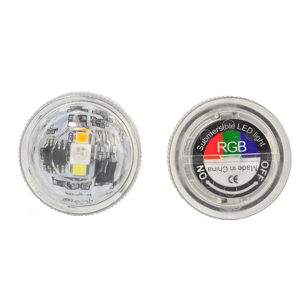Remote-Control LED Underwater Light Set: 3CM Diamond Rotary, Multi-Color, Waterproof, 12-Pack