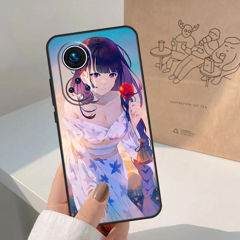 Genshin Impact Raiden Shogun Case For Honor Magic 8 Pro 5 6 7 Lite Honor 400 200 Pro X9c X9b X9a X8a X8b 50 70 90 Cover