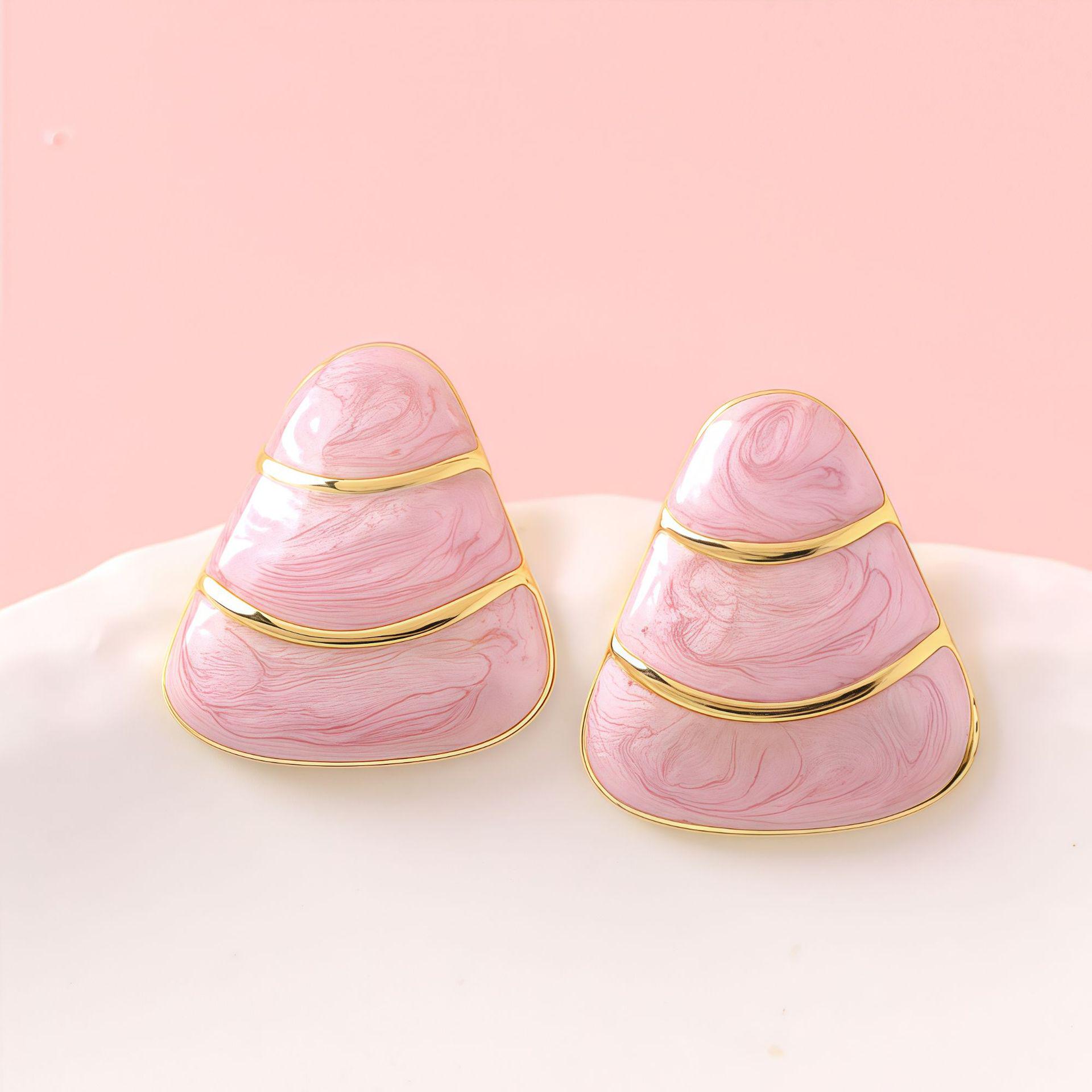 

Stylish Triangle Stainless Steel Drop Earrings with High-End Feel