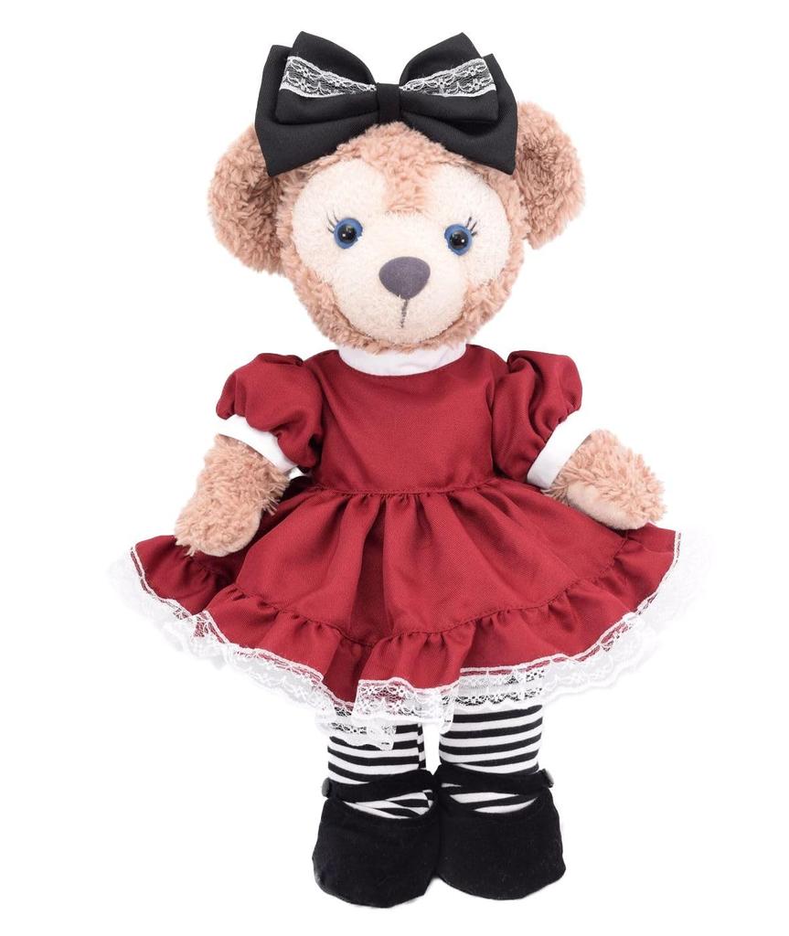 Teddy Bear Online Store Alice ShellieMay Costume Alice in Wonderland Bordeaux Size Small Dress-Up (No Body)