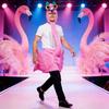 Pink Flamingos Costume Flamingo Hooded Jumpsuits Halloween Cosplay Costumes Flamingo Outfit for Flamingo Themed Party