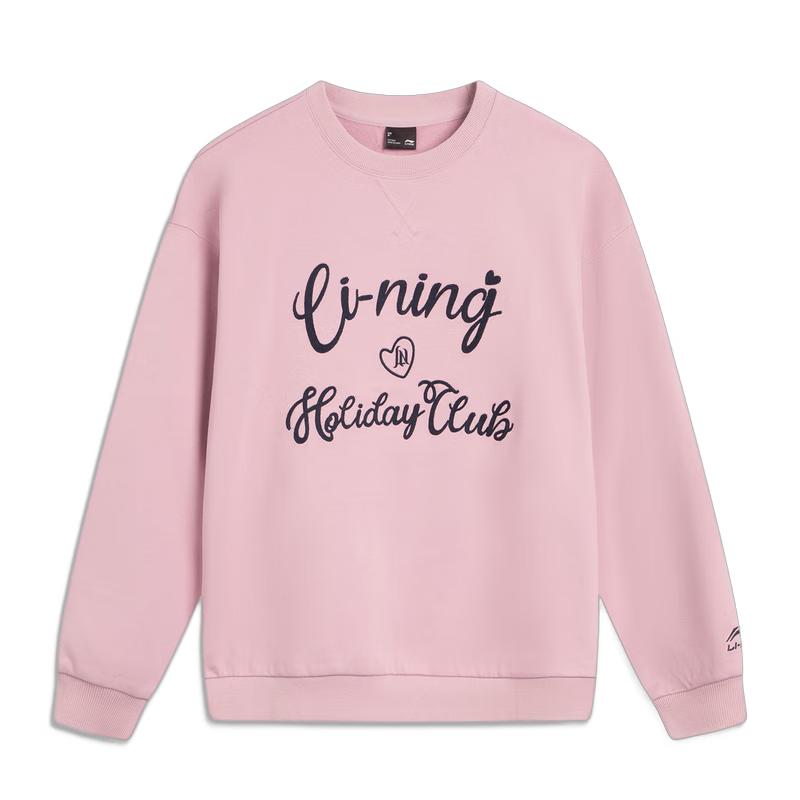 Женская круглая шея пуловер-толстовка Li-Ning L