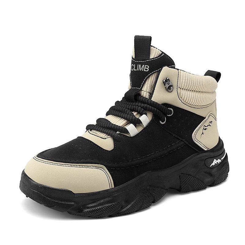 

Thick-soled high-top dad shoes men s autumn and winter new retro autumn trend sports shoes teen casual men s shoes 39