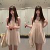 French pure desire sweet girl wind mesh sleeveless dress women's year summer new dating atmosphere princess dress