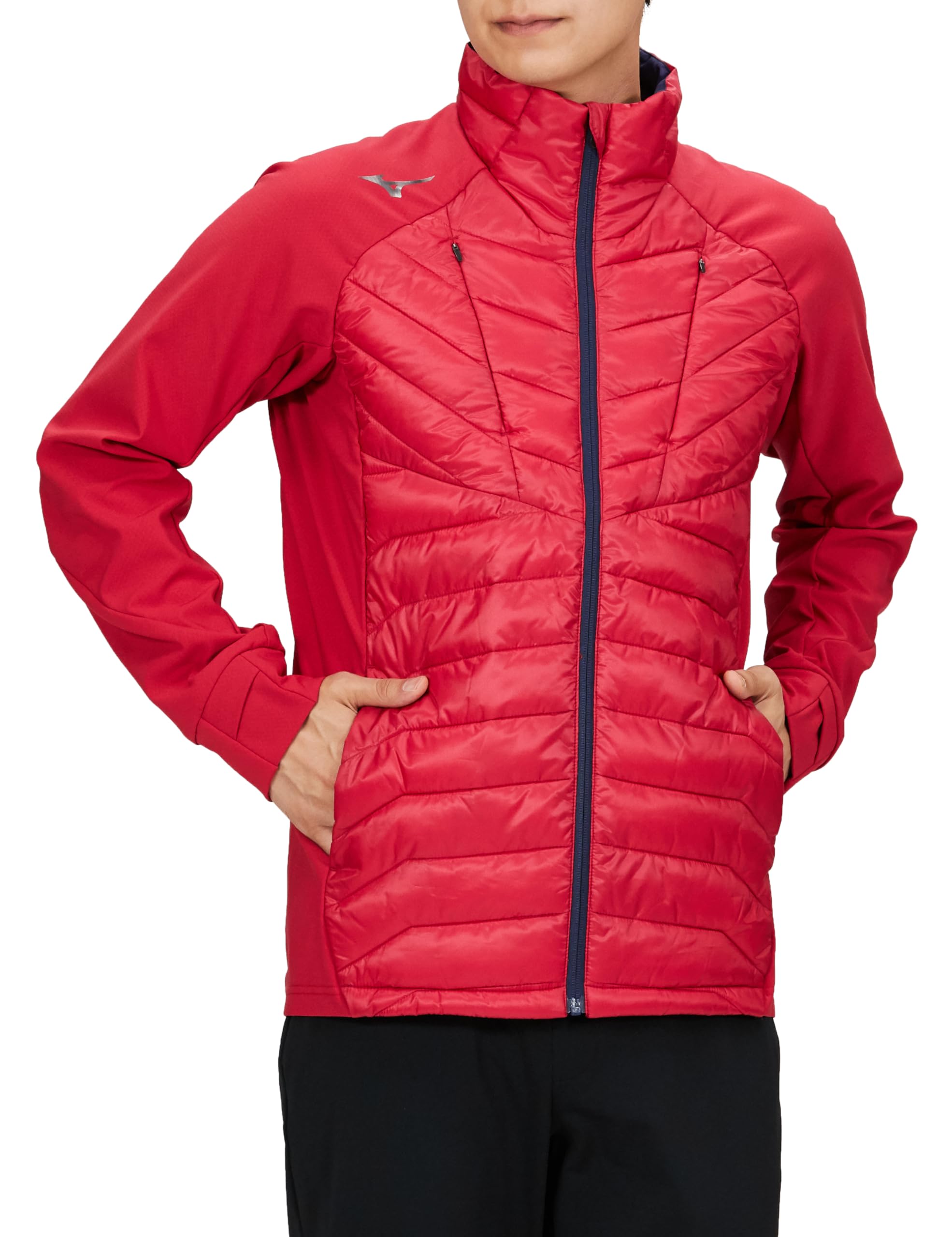 

Mizuno Techfill Hybrid Training Cold Weather Ski Patrol Size 32MEA535 Jacket, Protection, Moisture-Wicking, Heat-Retaining, Washable, Red, M,