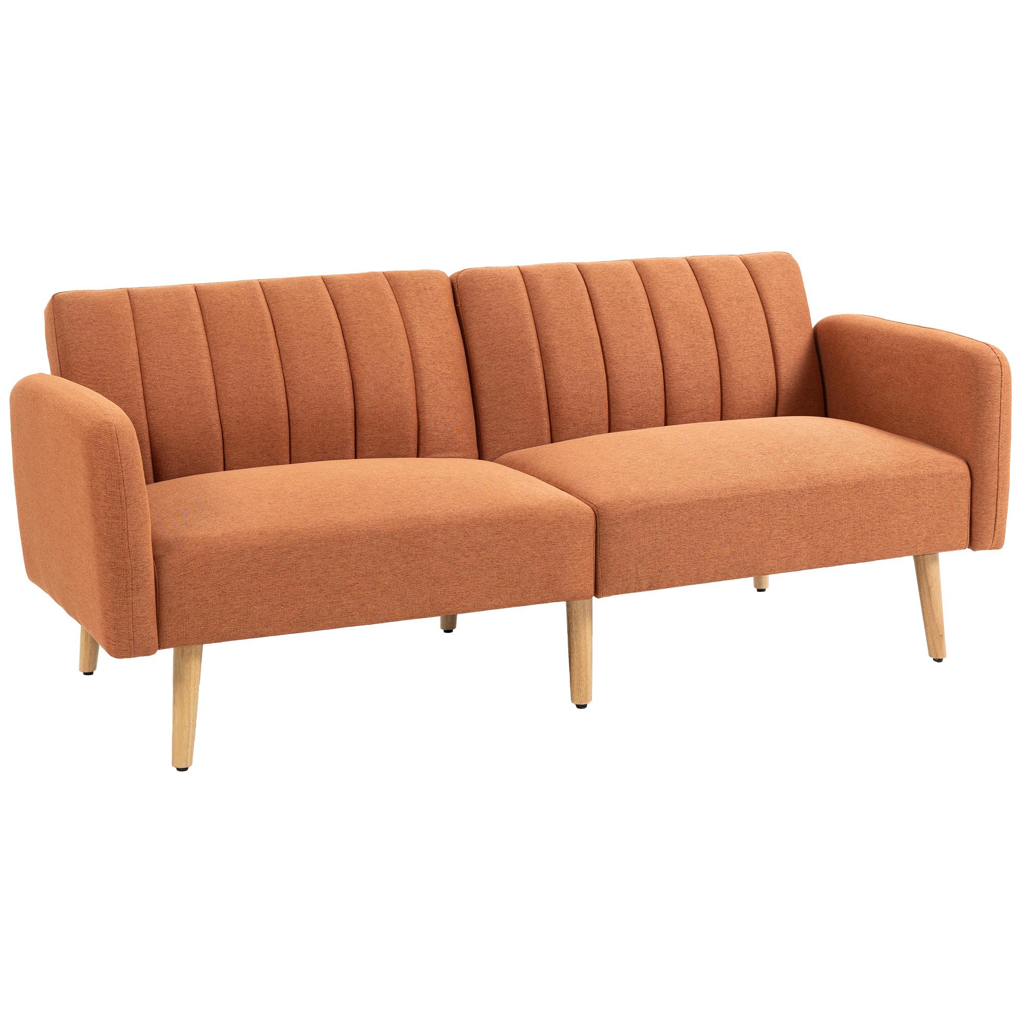 2-Seater Convertible Sofa Scandinavian Design Reclining