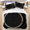 1PC Music, guitar Theme Bedding Quilt Set Quilt Cover Pillowcase Home Decoration Birthday Gift (1 * duvet cover + 2 * pillowcase, without core)