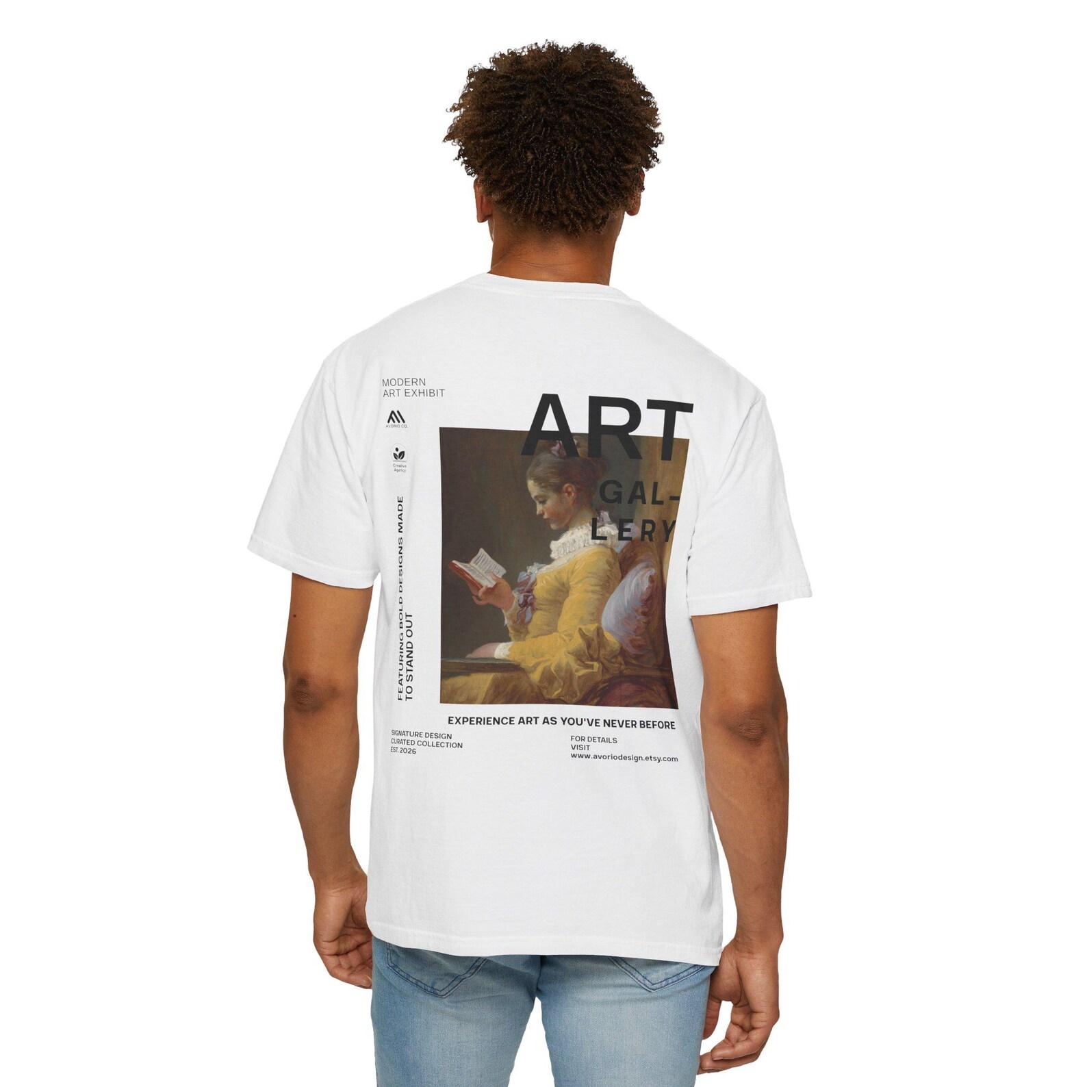 Art Gallery Shirt Vintage Painting Graphic Tee Museum Aesthetic Shirt Classical Art Lover Tee Minimalist Art Fashion Unisex Tee 4XL