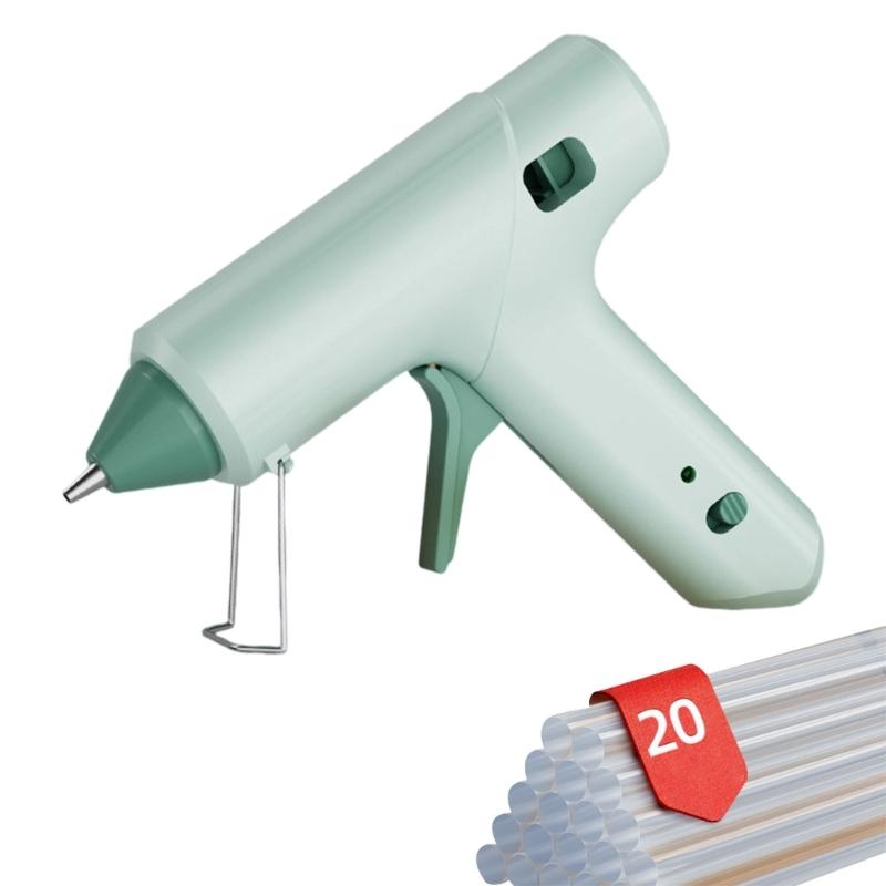 Fast Preheating Glues Guns Set Adhesive Sticks Craft Guns Suitable for Crafting Home Repairs Industrial Use Metal Stand