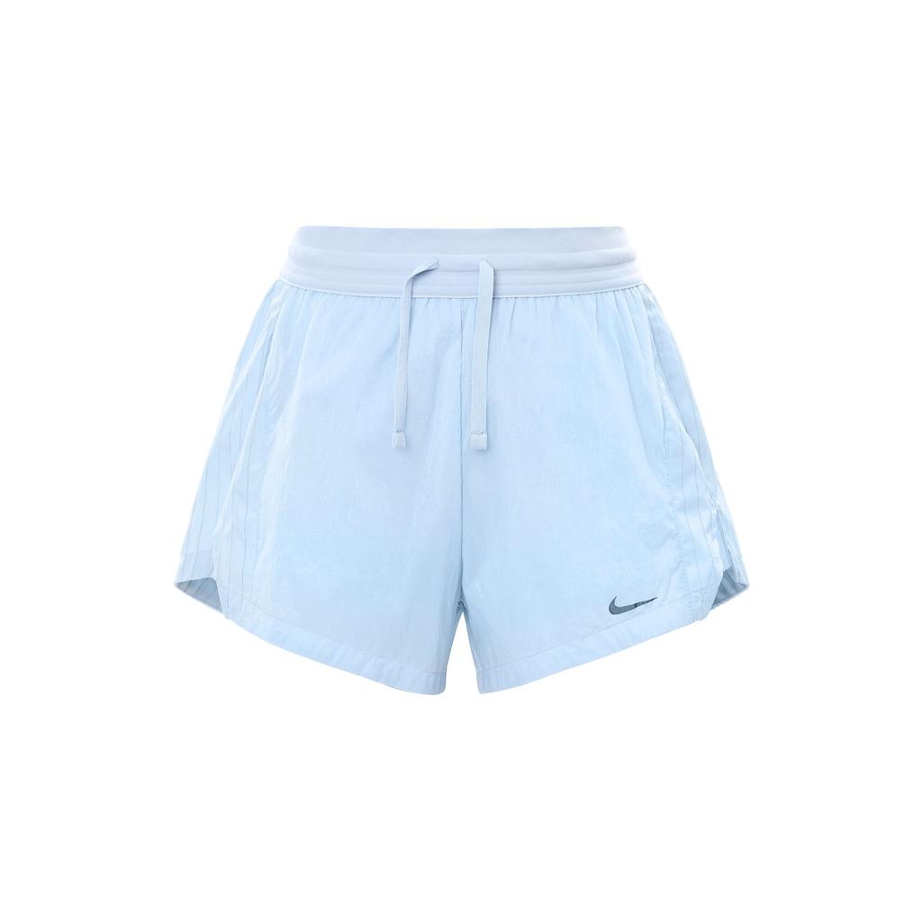 Nike Running Division Striped Outdoor Sports Elastic Waist Casual Shorts Women Shorts Light-Military-Blue FN2716440