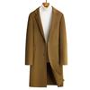 Wool Coat Trench Coat Men's Medium and Long Business Casual Autumn and Winter Hand-sewn Double-sided Woolen Coat Men
