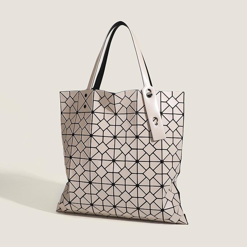 Neue trendige geometrische Diamant-Tragetasche, vielseitige sechsfach unterteilte Pendler-Schultertasche mit großem Fassungsvermögen